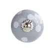 Мебельная ручка grey with white dots