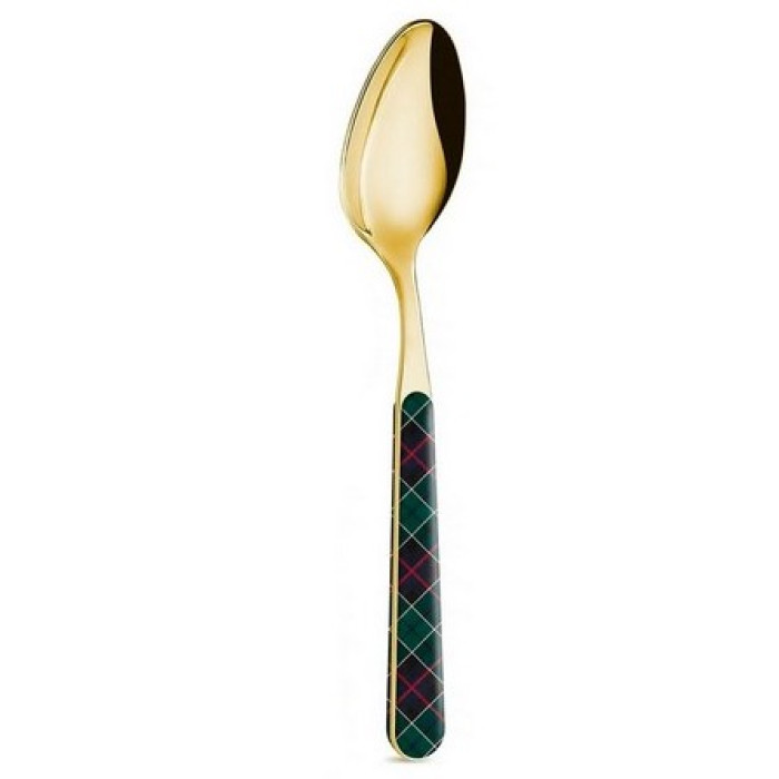 Чайная ложка Gold Tartan Green