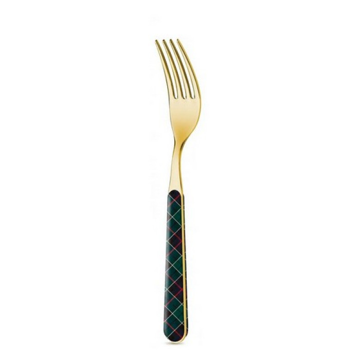 Вилка Gold Tartan Green
