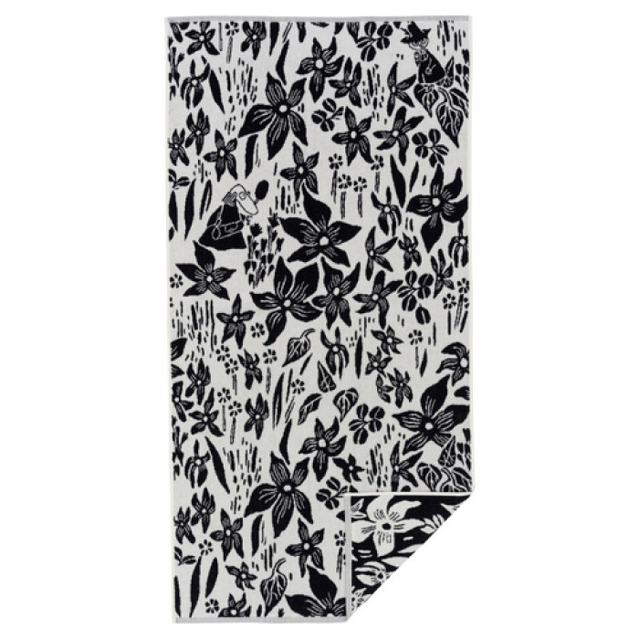 Полотенце банное Moomin Лилия black/white 70х140 см