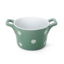 Горшочек с ручками Green with dots 8,5 см