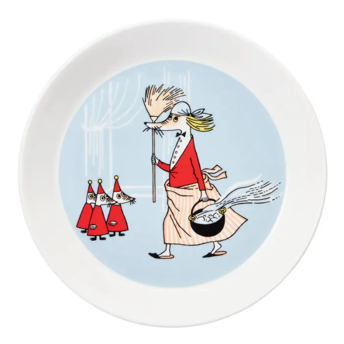 Тарелка Moomin Филифьонка серая 19 см