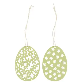 Подвесное украшение egg  green в асс.
