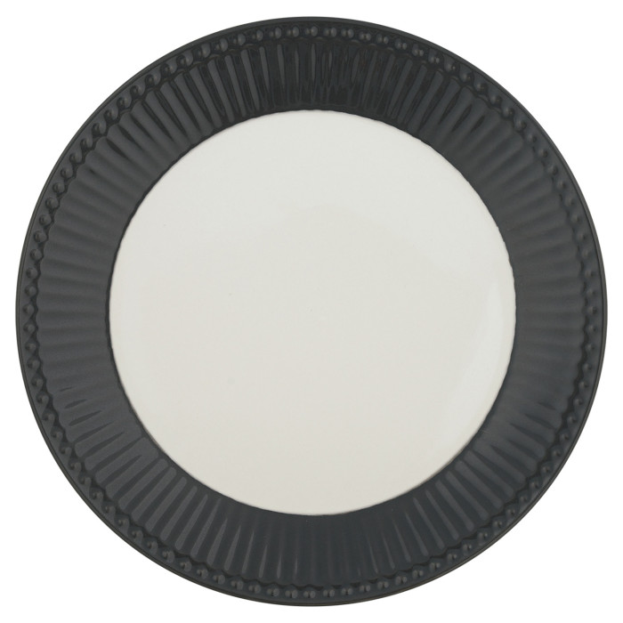 Тарелка Alice dark grey