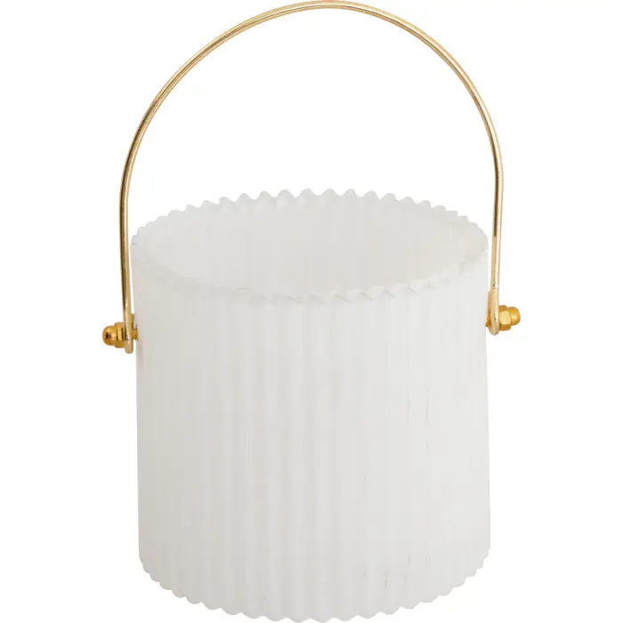 Подсвечник white small gold handle