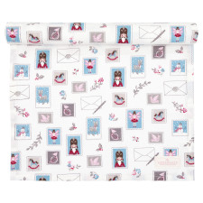 Столовая дорожка Xmas letter white 45х140 см