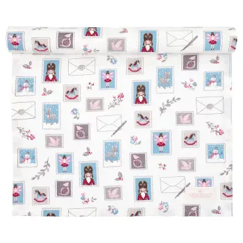Столовая дорожка Xmas letter white 45х140 см