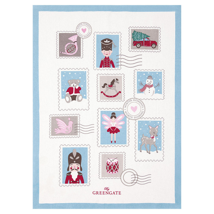 Полотенце piece printed Xmas letter white 50х70 см