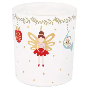 Подсвечник Cindarella xmas white small