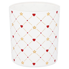 Подсвечник Clarina heart white xtra small