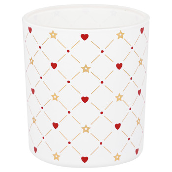 Подсвечник Clarina heart white xtra small