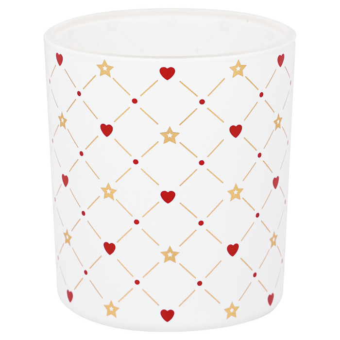 Подсвечник Clarina heart white xtra small