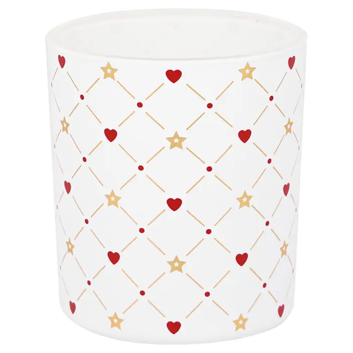 Подсвечник Clarina heart white xtra small