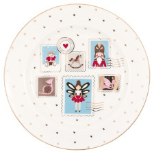 Тарелка Xmas letter white 20,5 см