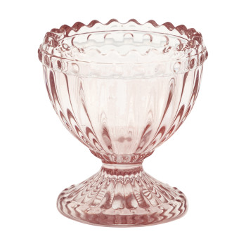 Подставка для яйца стеклянная Alice pale pink