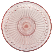 Стеклянная тарелка Alice pale pink 18,5 см