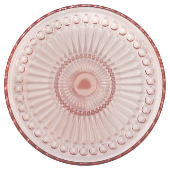 Стеклянная тарелка Alice pale pink 18,5 см
