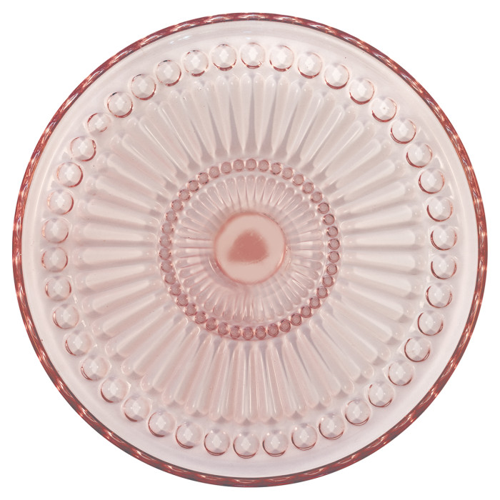 Стеклянная тарелка Alice pale pink 18,5 см