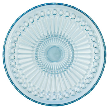Стеклянная тарелка Alice pale blue 18,5 см