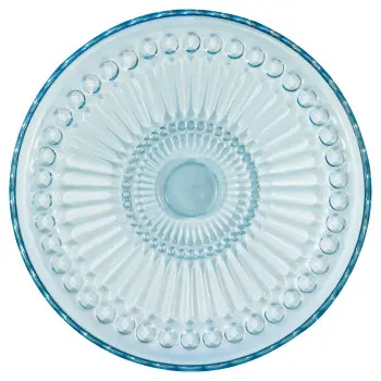 Стеклянная тарелка Alice pale blue 18,5 см