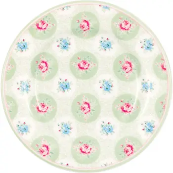 Десертная тарелка Elle pale green 15 см