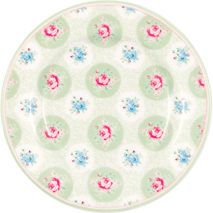 Десертная тарелка Elle pale green 15 см