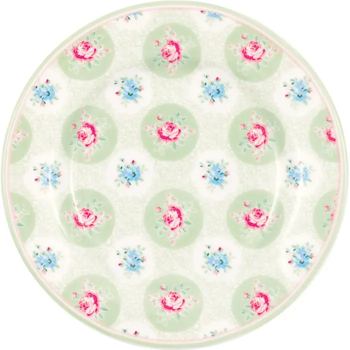 Десертная тарелка Elle pale green 15 см