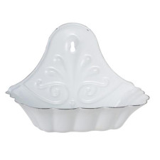 Мыльница enamel white