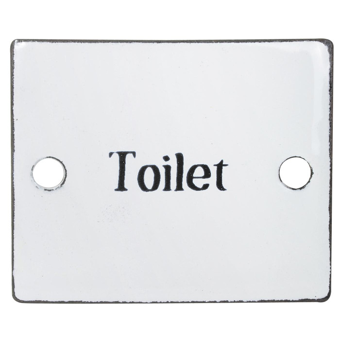 Металлическая табличка Toilet