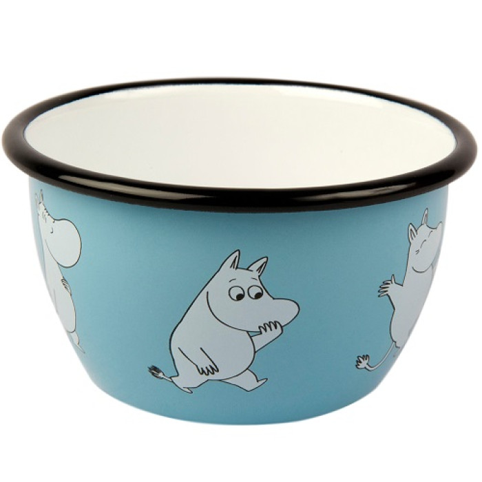 Moomin Пиала эмалированная Moomin Retro Муми-тролль, 600 мл