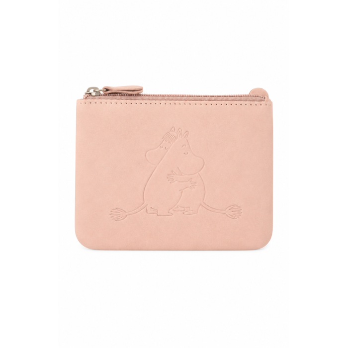 Кошелек для монет кожанный Moomin Объятия Pink 12х9 см