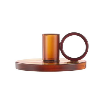 Подсвечник Loop 5,5 см, amber