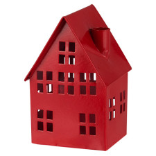 Подсвечник House red, шесть окон.