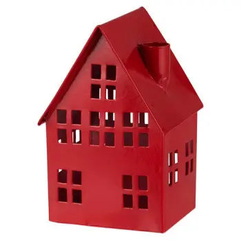 Подсвечник House red, шесть окон.