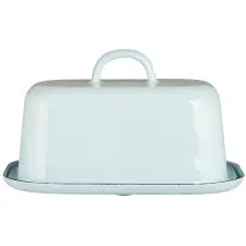 Масленка enamel light blue