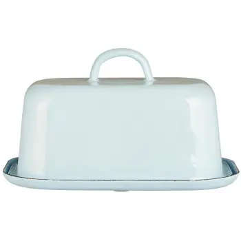Масленка enamel light blue