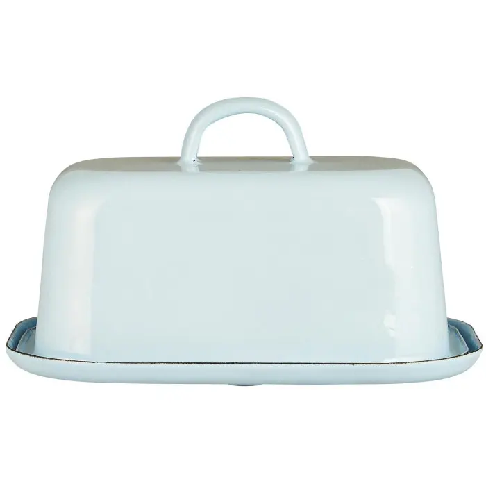Масленка enamel light blue