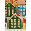 Подсвечник House tealight Nyhavn green yellow door on side