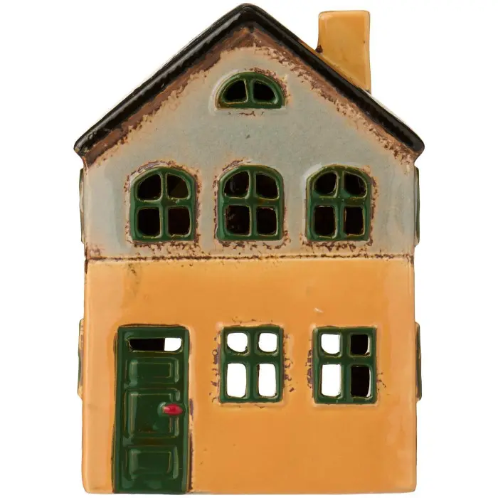 Подсвечник House tealight Nyhavn green windows