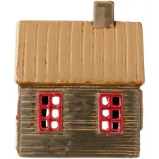 Подсвечник House tealight skis on side of house